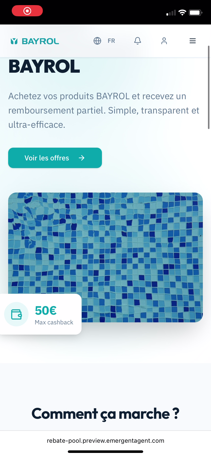 Offre de remboursement differee